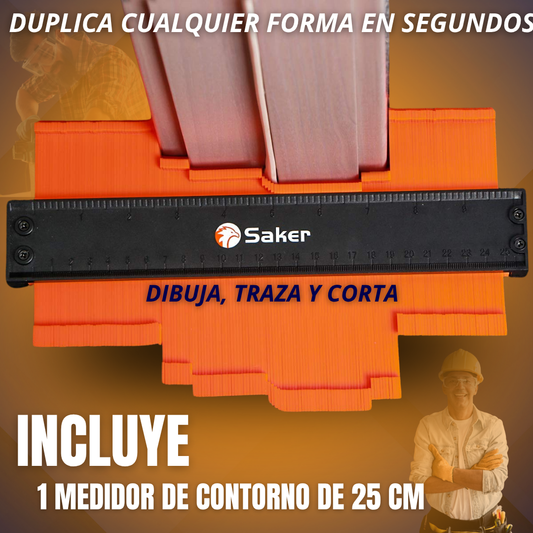 MEDIDOR Y DUPLICADOR DE CONTORNO 25 CM | SAKER®