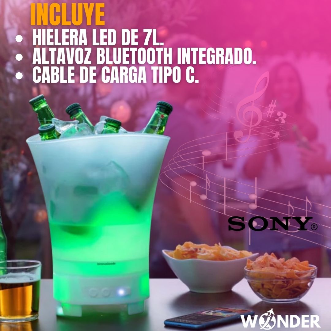 HIELERA PARLANTE 7 LITROS |SONY®|