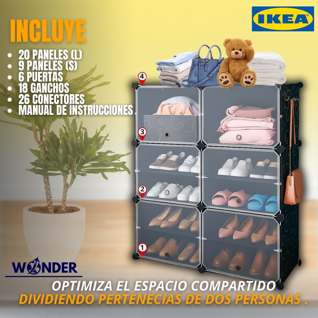 ORGANIZADOR 2 FILAS 4 NIVELES |IKEA®|