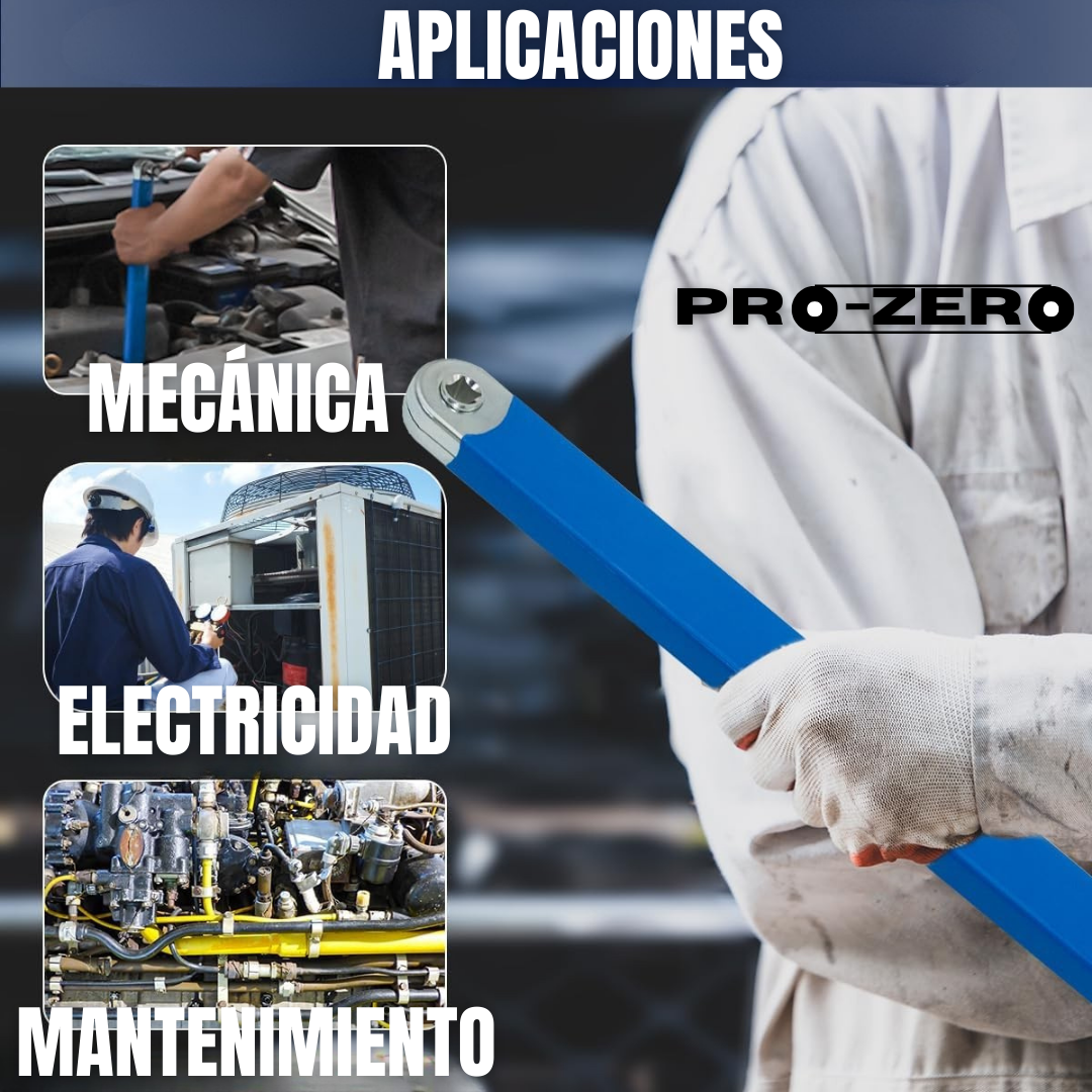 LLAVE DE EXTENSIÓN DE RATCHET ACODADA PRO-ZERO®