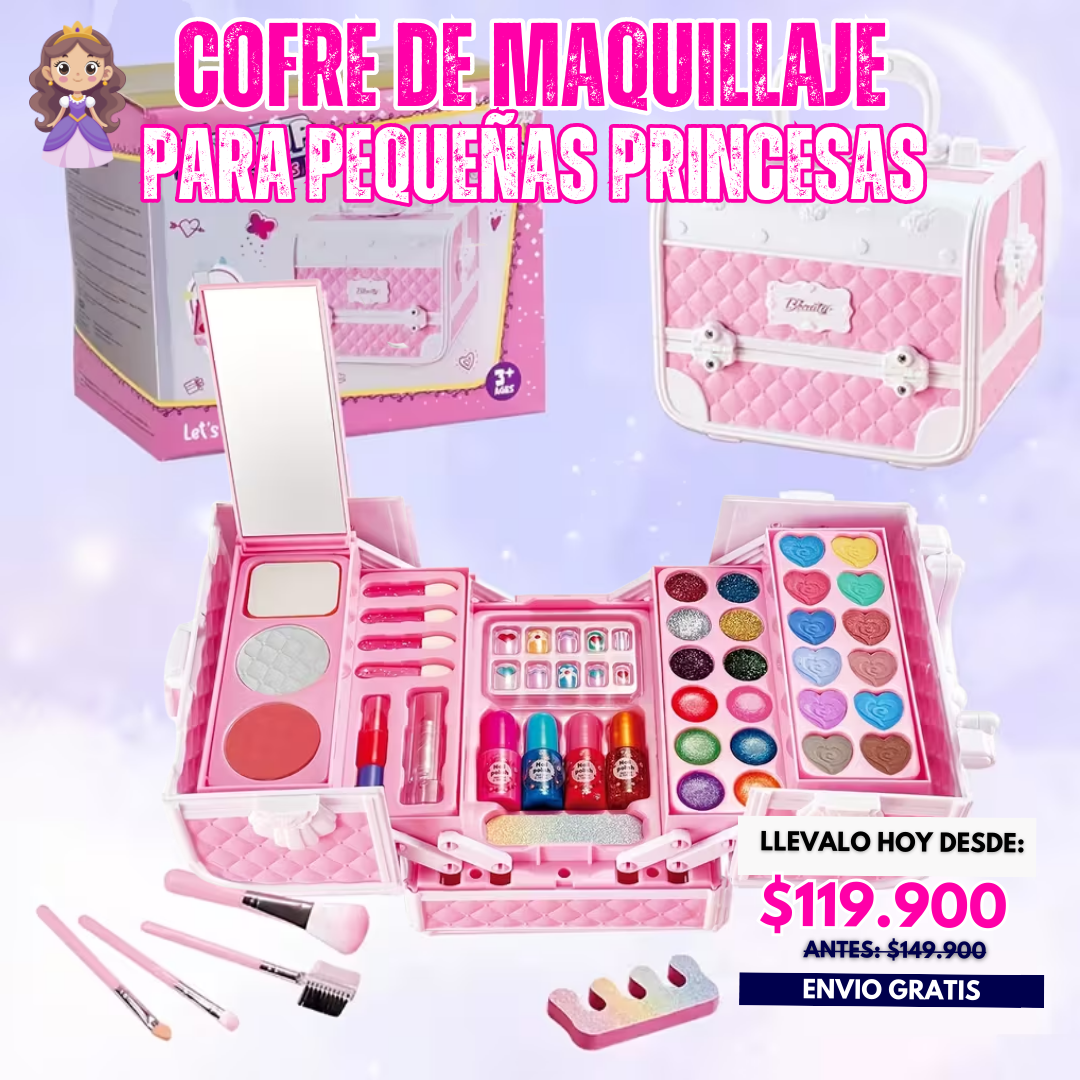 COFRE CAJA DE MAQUILLAJE | 80 PIEZAS