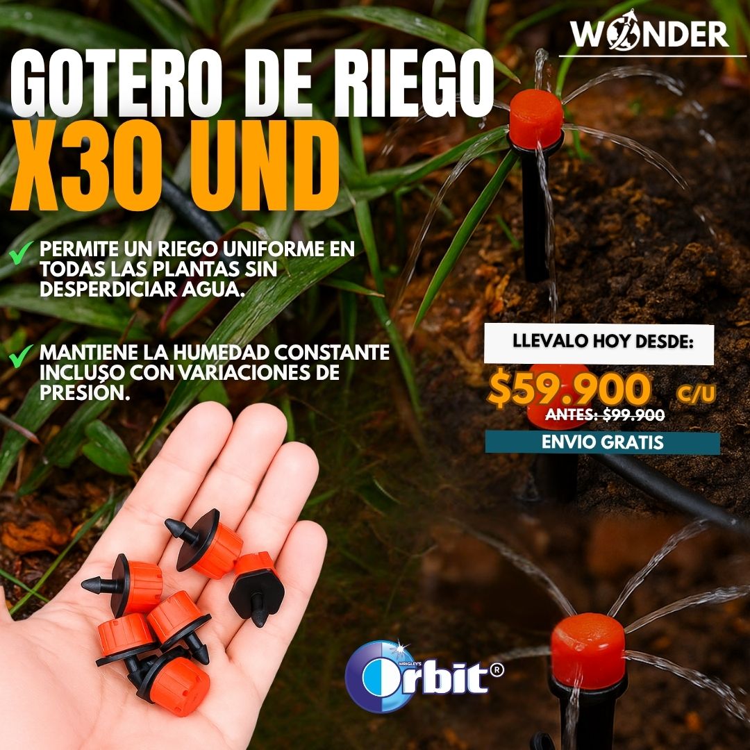 GOTERO DE RIEGO 360° X30 UND |ORBIT®