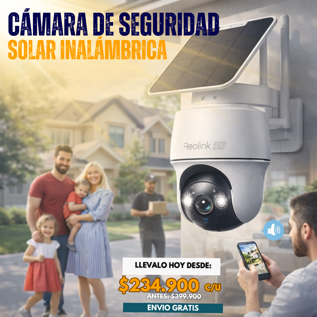 CÁMARA DE SEGURIDAD SOLAR INALÁMBRICA | REOLINK® 4K