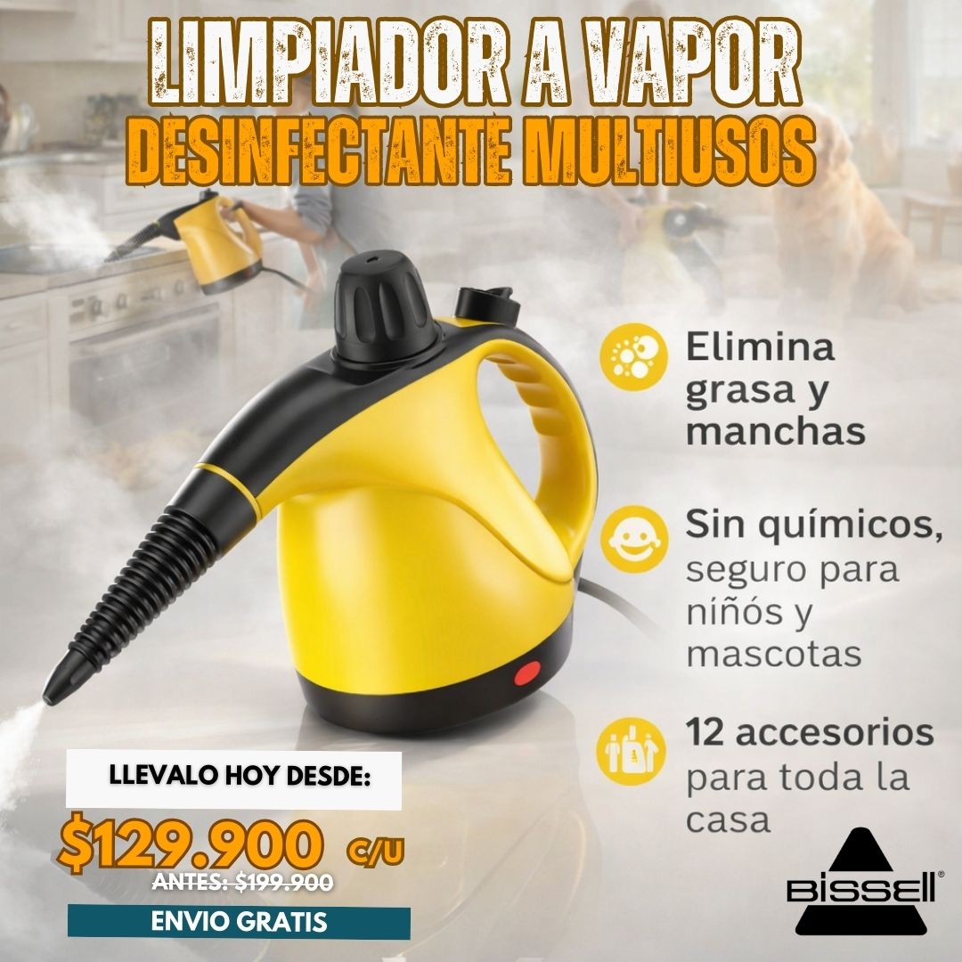 LIMPIADOR A VAPOR DESINFECTANTE MULTIUSOS | BISSELL®