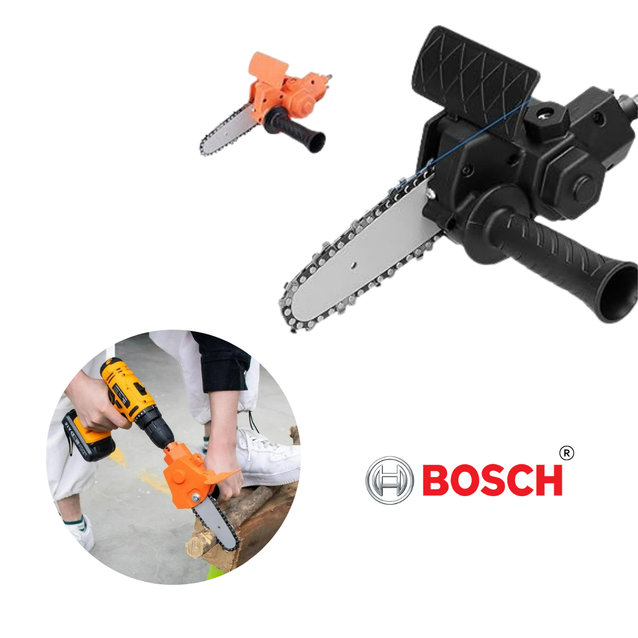 ADAPTADOR BOSCH® UNIVERSAL DE TALADRO A MOTOSIERRA