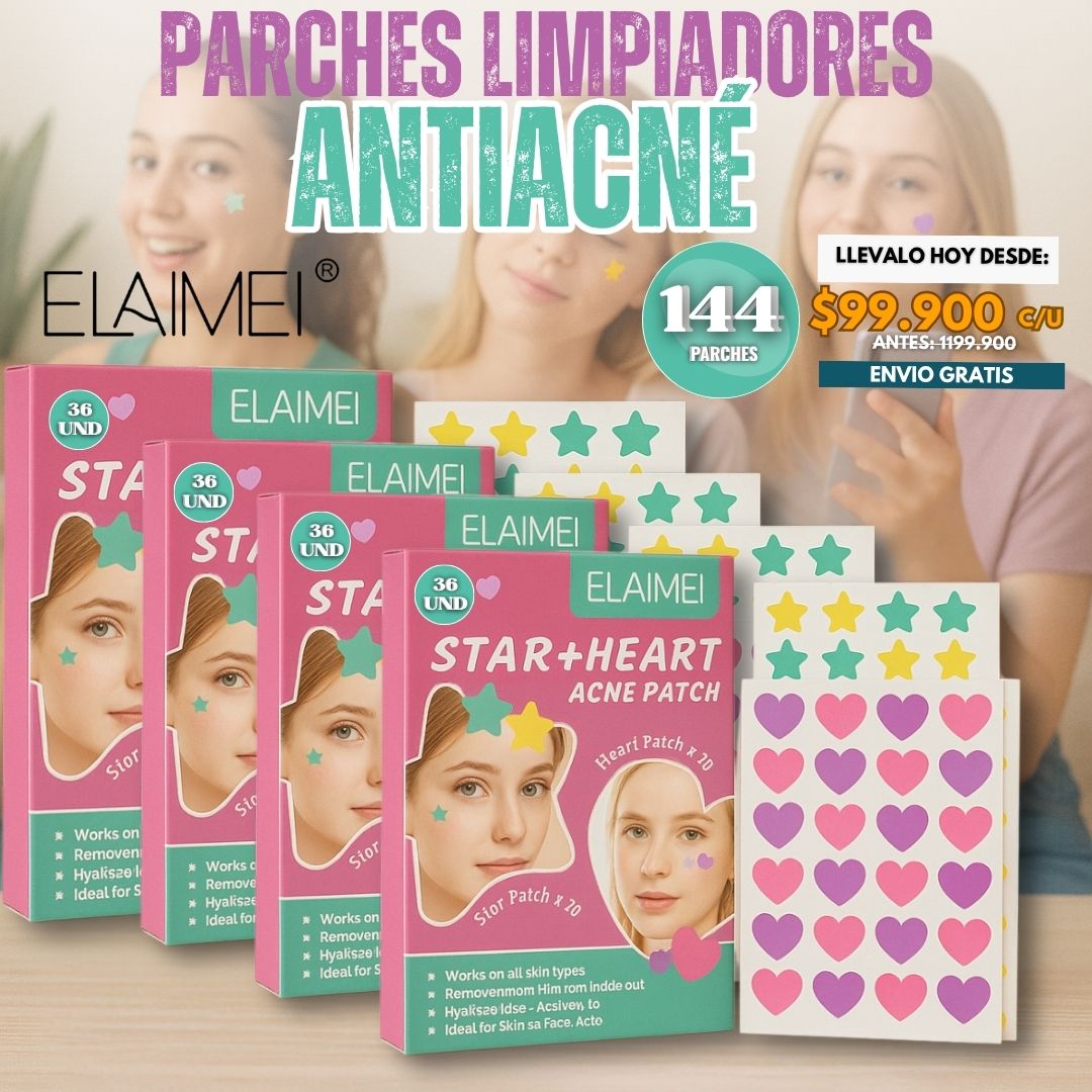 PARCHES LIMPIADORES ANTIACNE | ELAIMEI®