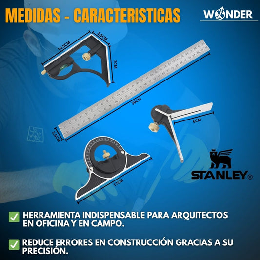 JUEGO DE MEDICION PROFESIONAL |STANLEY®|