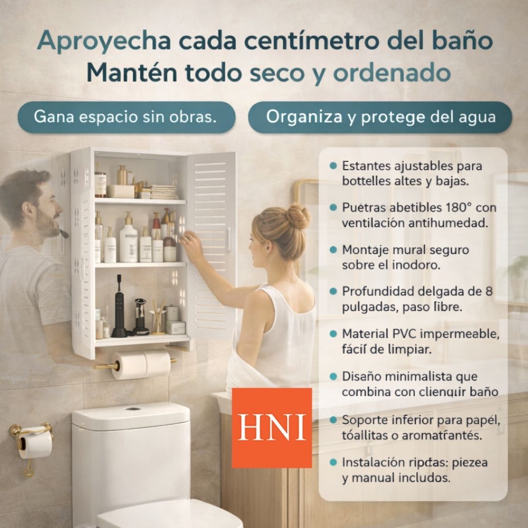 ESTANTE DE BAÑO FLOTANTE CON PUERTAS | HNI®
