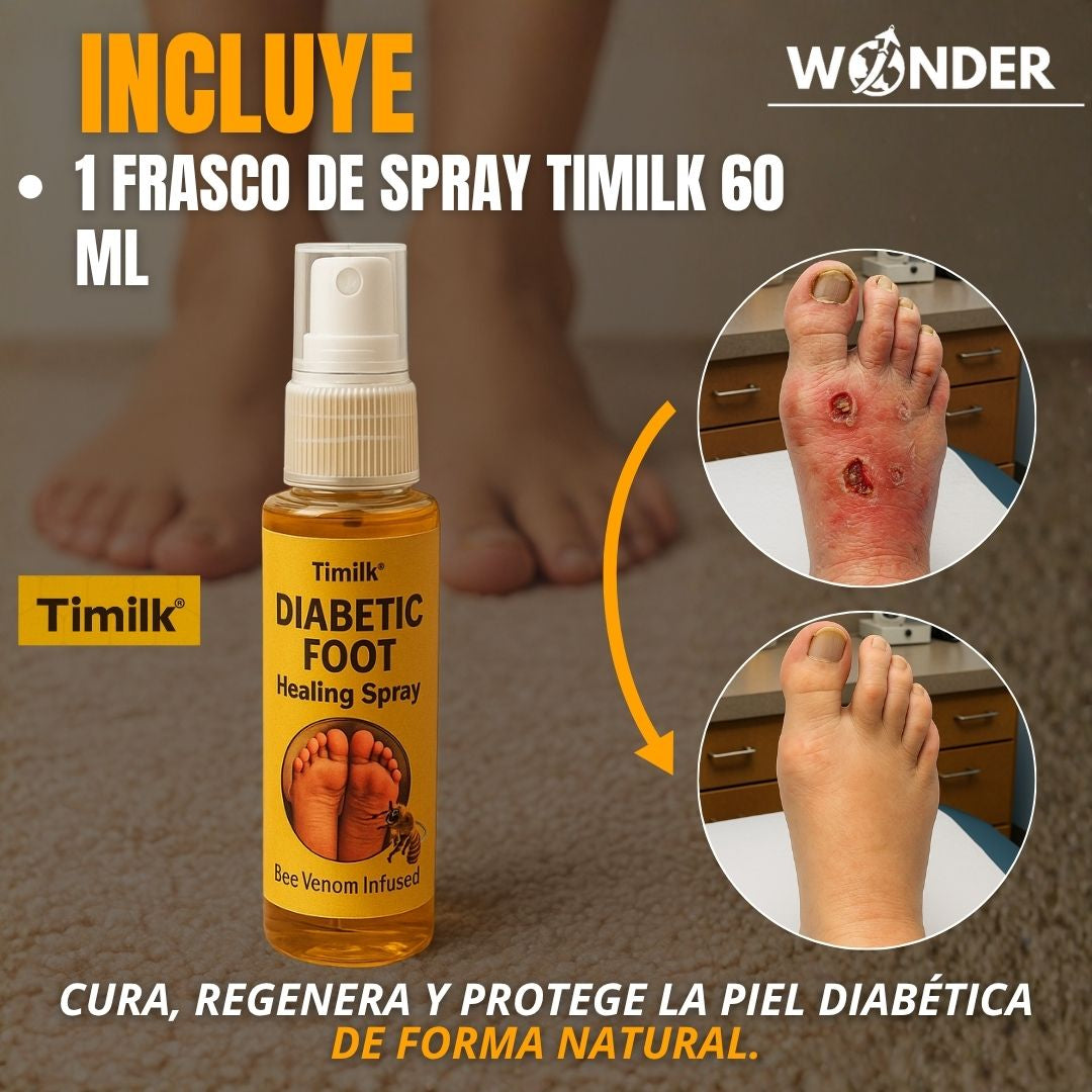 SPRAY CURATIVO PARA PIE DIABETICO |TIMILK®|