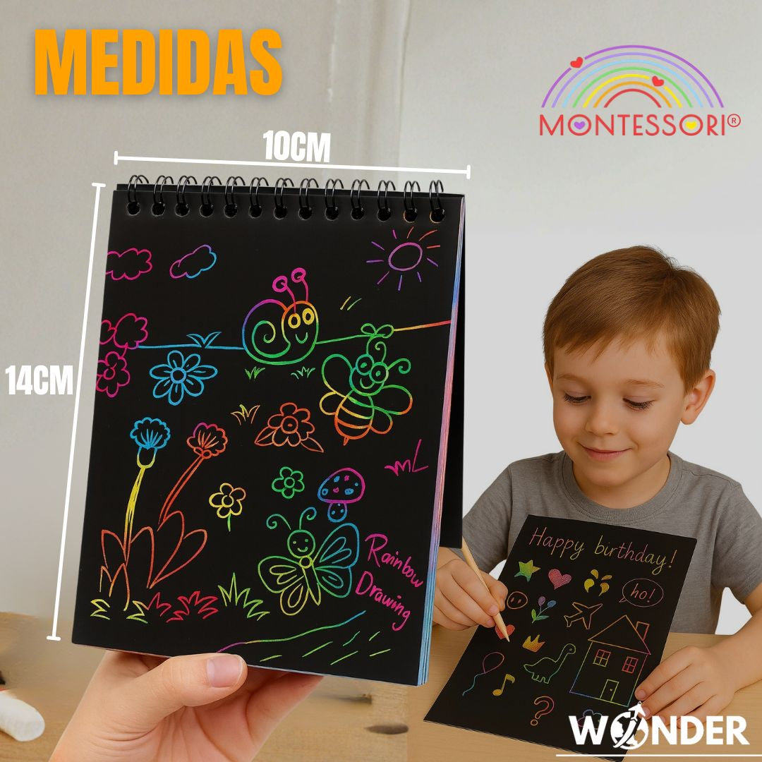 CUADERNO MAGICO PARA RASPAR | MONTESSORI®