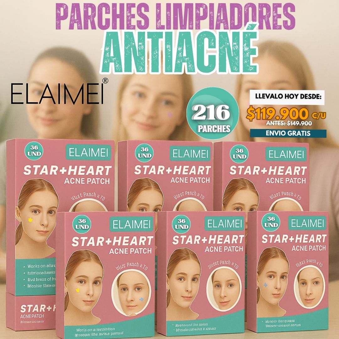 PARCHES LIMPIADORES ANTIACNE | ELAIMEI®
