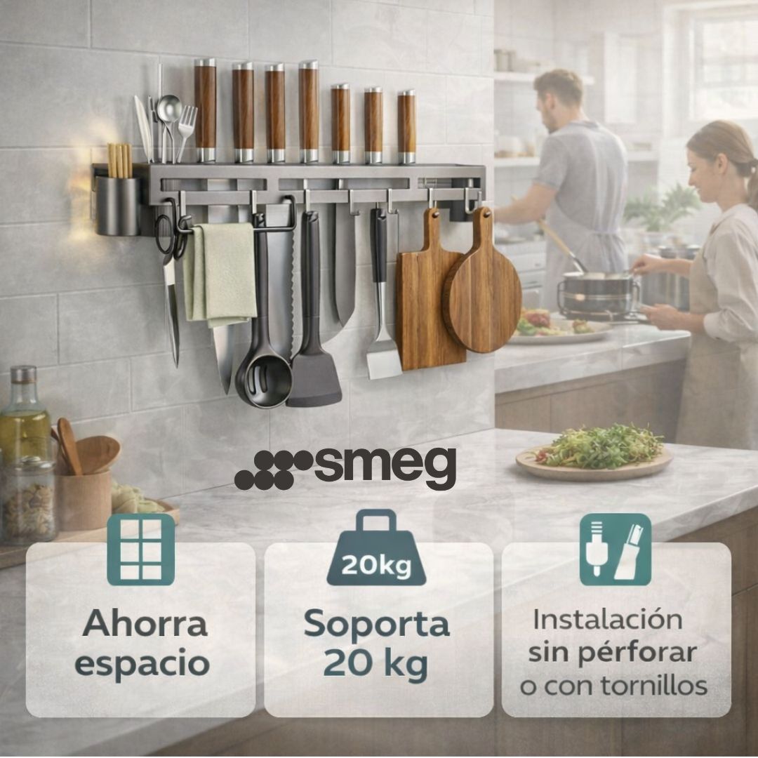 ORGANIZADOR DE UTENSILIOS DE 40CM PARA PARED | SMEG®