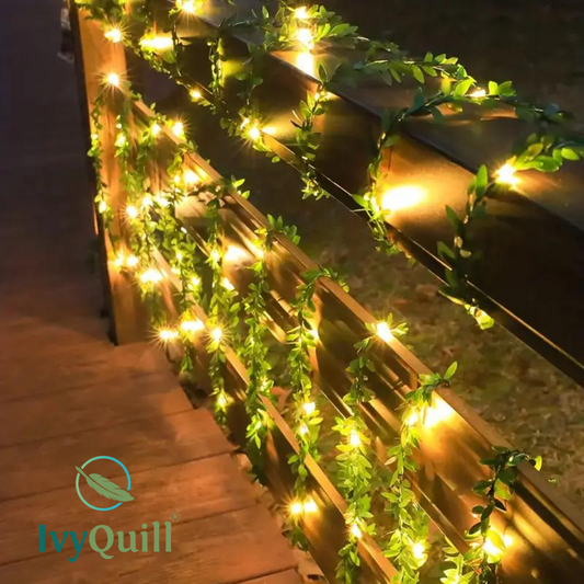 GUIRNALDA NAVIDEÑA LED ENREDADERA HOJAS VERDES IVYQUILL®