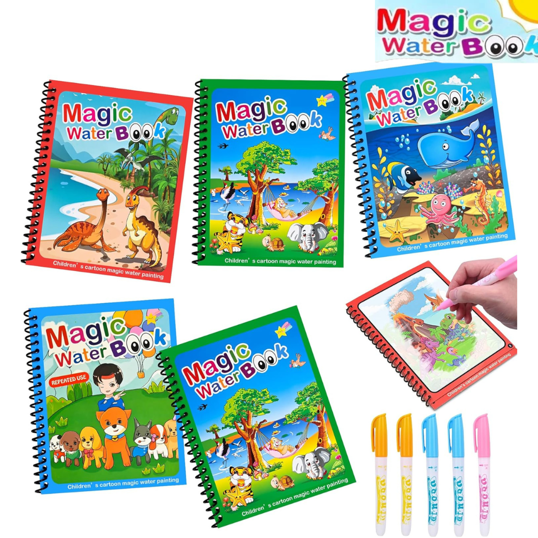 LIBRO MÁGICO PARA COLOREAR CON AGUA | MATTEL®