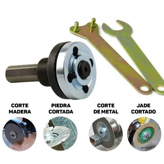 ADAPTADOR DE DISCOS PARA TALADRO - TRANSFORMA EL TALADRO EN PULIDORA