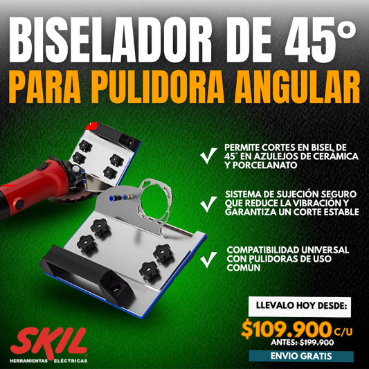 BISELADOR DE 45° PARA PULIDORA ANGULAR | SKIL®