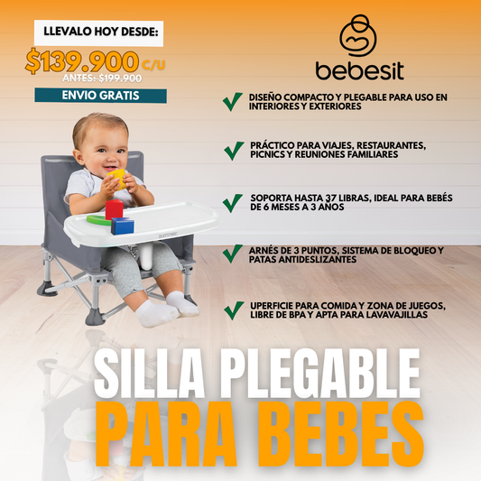 SILLA PLEGABLE PARA BEBES | BEBESIT®