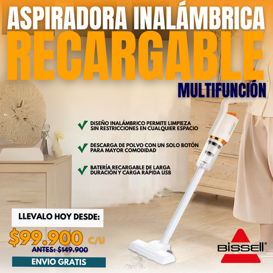 ASPIRADORA INALÁMBRICA RECARGABLE BISSELL®