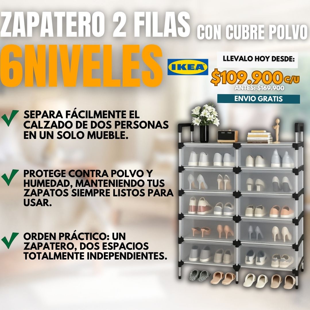 ZAPATERO 2 FILAS 5 NIVELES |IKEA®|