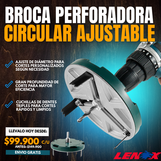 BROCA PERFORADORA CIRCULAR AJUSTABLE LENOX®