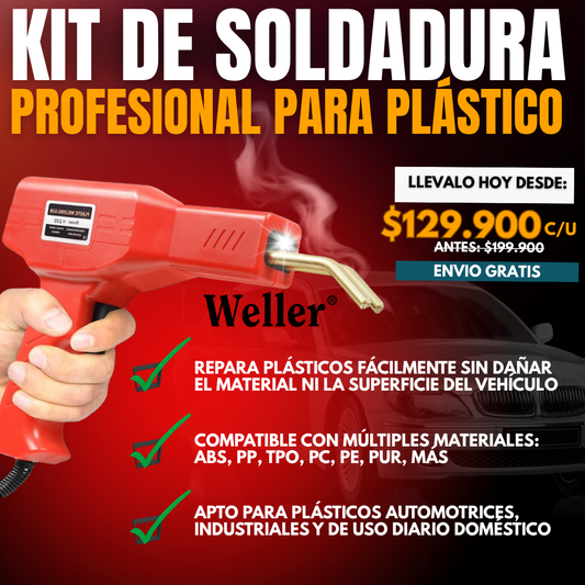 KIT DE SOLDADURA PROFESIONAL PARA PLÁSTICO | WELLER®