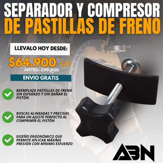SEPARADOR Y COMPRESOR DE PASTILLAS DE FRENO DE DISCO | ABN®