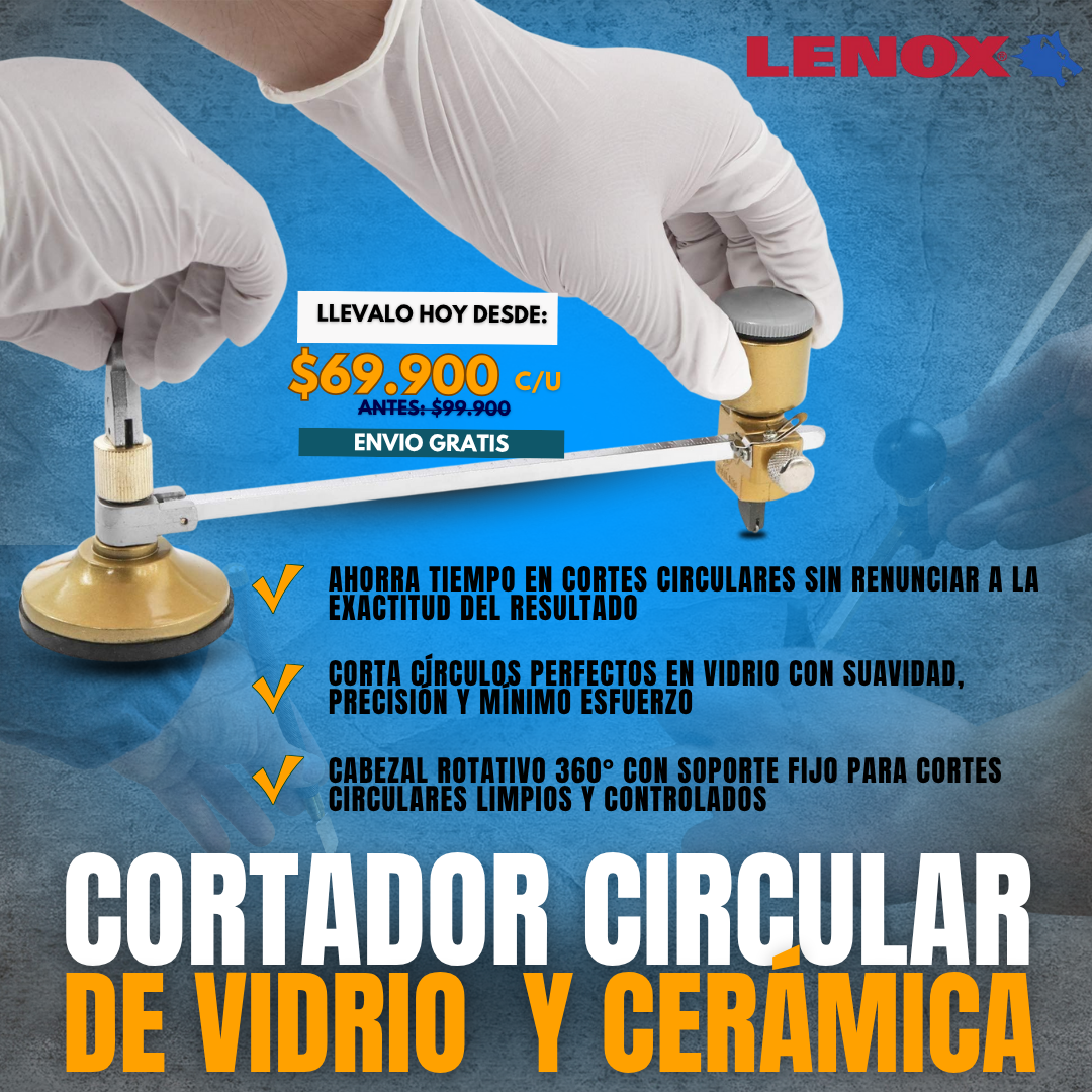 CORTADOR CIRCULAR DE VIDRIO Y CERÁMICA | LENOX®