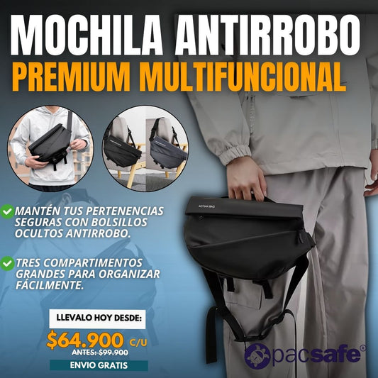 BOLSO ANTIRROBO PREMIUM |PACSAFE®|