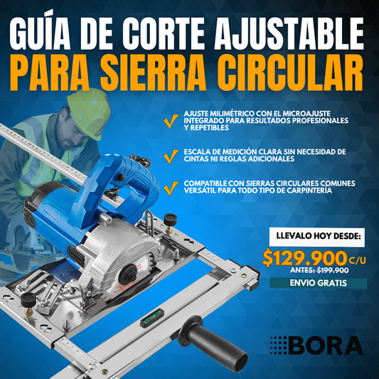 GUÍA DE CORTE AJUSTABLE PARA SIERRA CIRCULAR | BORA®