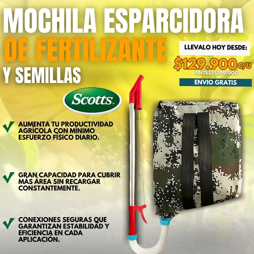 MOCHILA ESPARCIDORA DE FERTILIZANTE |SCOTTS®|
