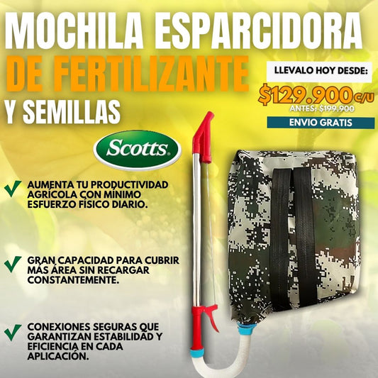 MOCHILA ESPARCIDORA DE FERTILIZANTE |SCOTTS®|