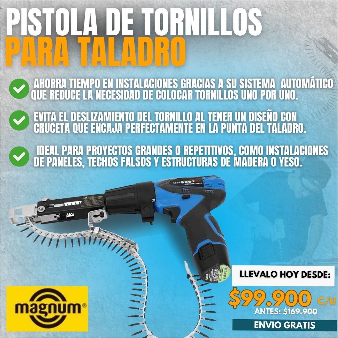 PISTOLA DE TORNILLOS PARA TALADRO - MAGNUM ORIGINAL®