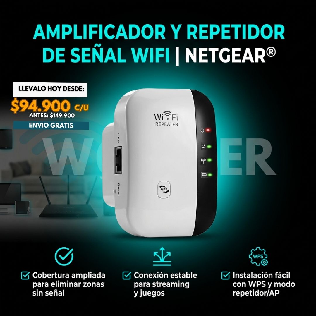 AMPLIFICADOR Y REPETIDOR DE SEÑAL WIFI | NETGEAR®