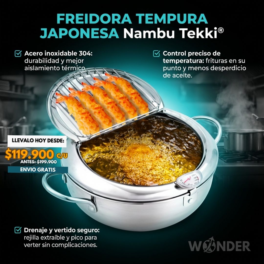 FREIDORA TEMPURA JAPONESA Nambu Tekki®