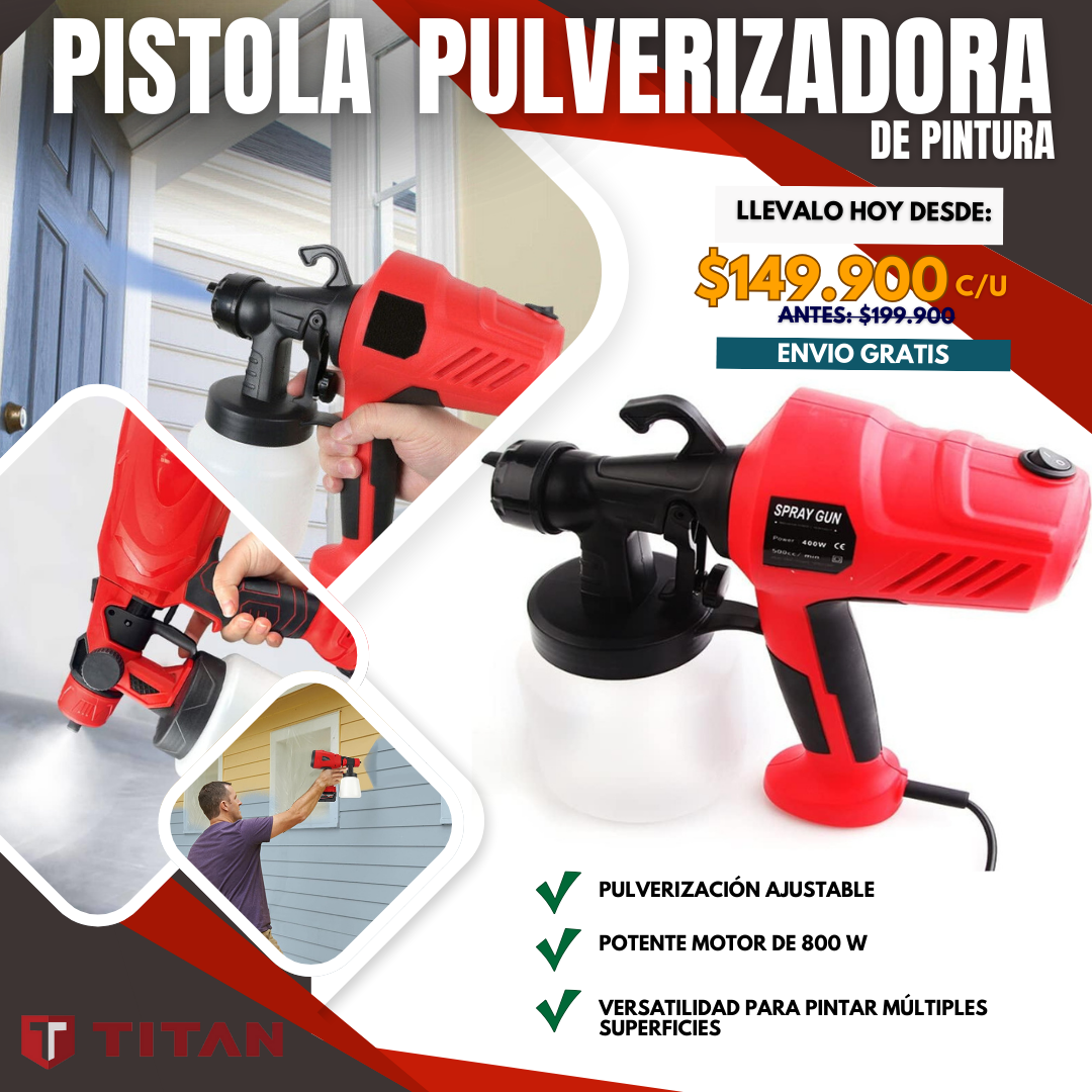 PISTOLA PULVERIZADORA DE PINTURA | TITAN®