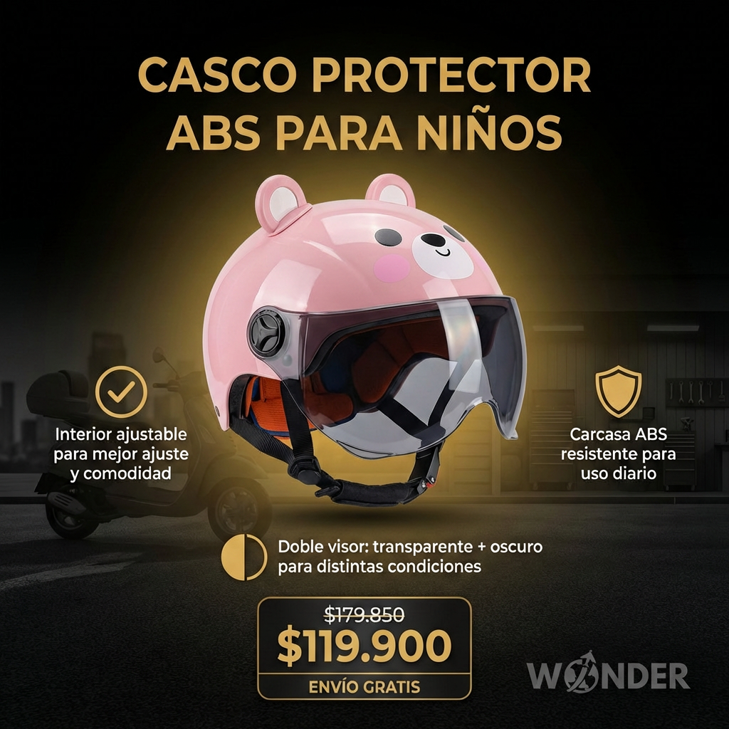 CASCO PROTECTOR ABS PARA NIÑOS