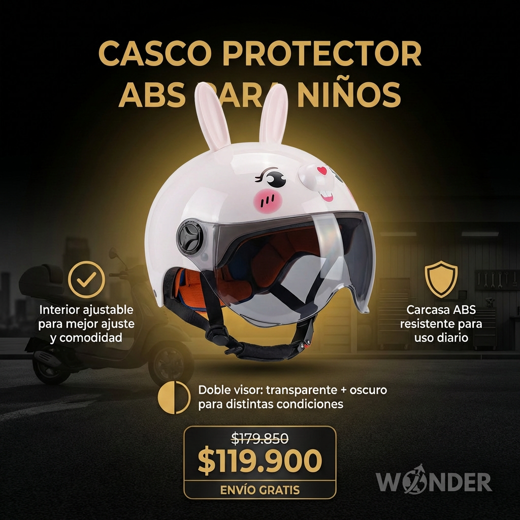 CASCO PROTECTOR ABS PARA NIÑOS