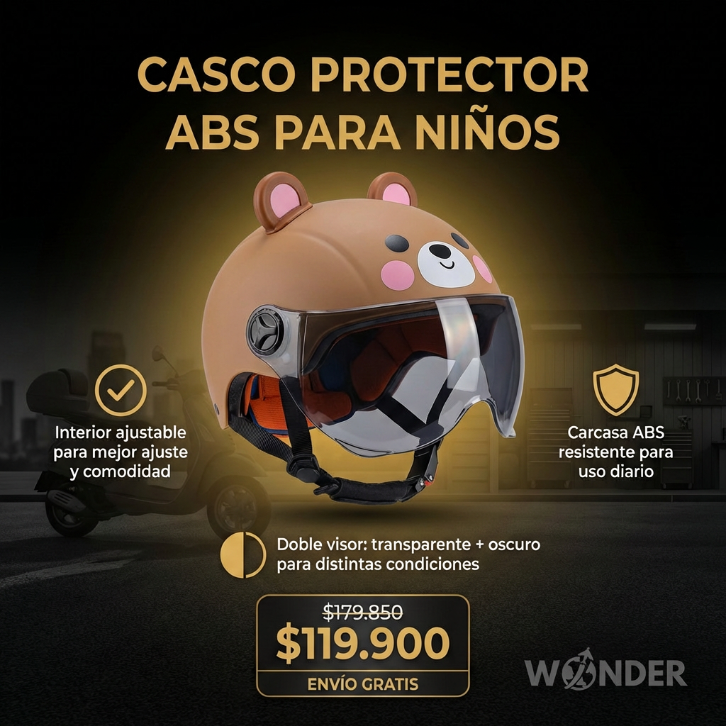 CASCO PROTECTOR ABS PARA NIÑOS