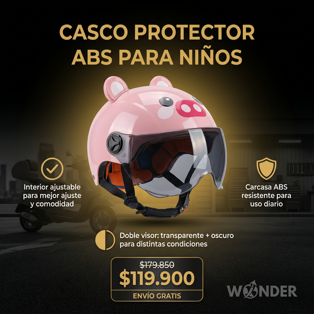 CASCO PROTECTOR ABS PARA NIÑOS