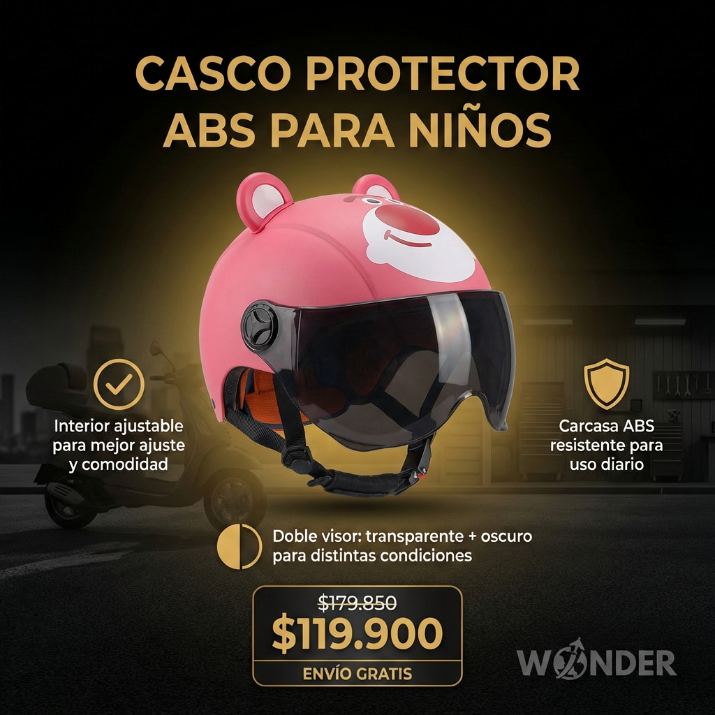 CASCO PROTECTOR ABS PARA NIÑOS