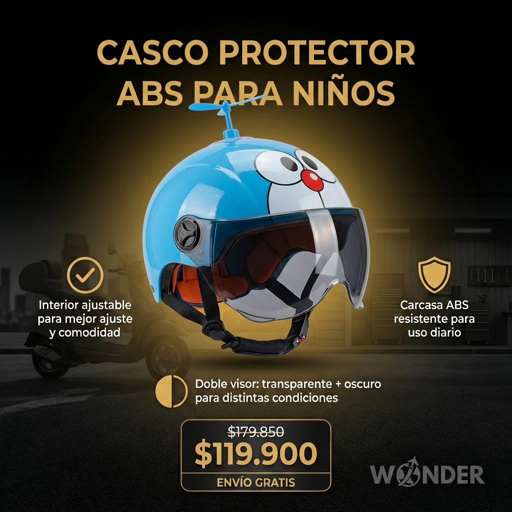 CASCO PROTECTOR ABS PARA NIÑOS