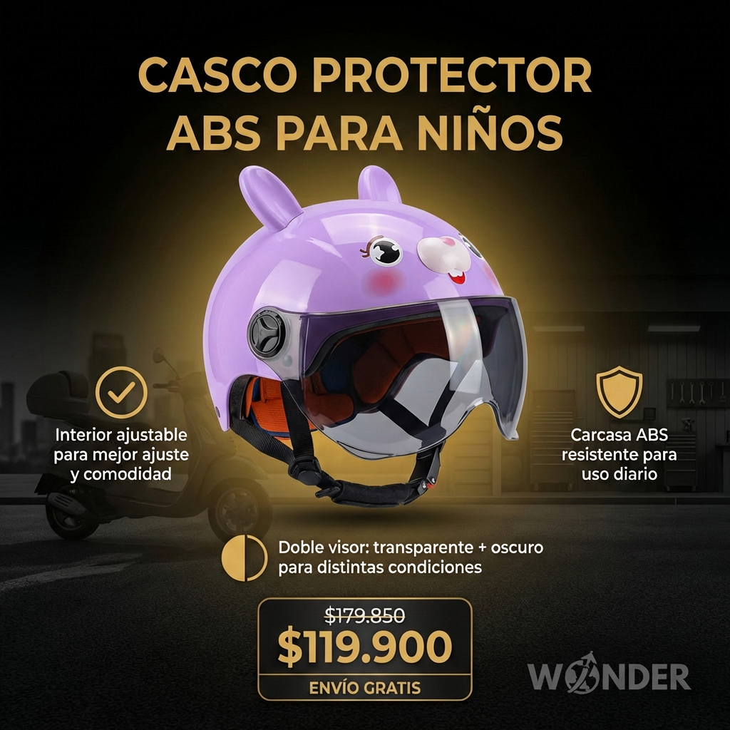 CASCO PROTECTOR ABS PARA NIÑOS